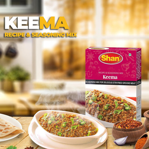 Shan - Keema Masala Seasoning Mix (50g) - Spice Packets for Delicious Stir-Fried Ground Meat (Pack of 2)
