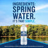 15 Pack 33.8 Oz Ice Mountain Spring Water Bottles, Refreshing Crisp Water Fl