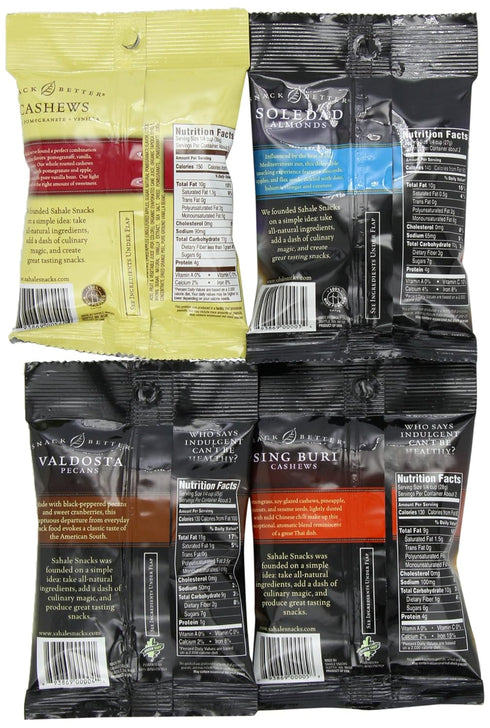 Pack, 4 2-Ounce (Pack 12) Sahale Snacks Variety Flavors, Pouch
