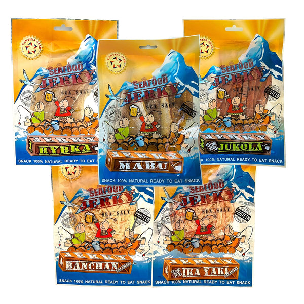 Cantina Star Picante Party Set | Fish Jerky (Dried Fish) | Rybka, Jukola Spicy,