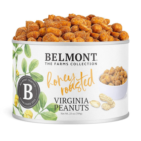 Belmont Peanuts Gourmet Honey Roasted Virginia Peanuts, 25 oz (1 Pack) Only