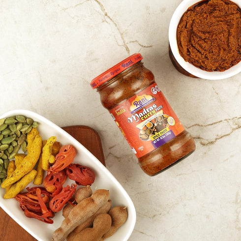 10.5oz (300g) Rani Madras Curry Cooking Spice Paste Glass Jar ~ No Colors | All Natural | NON-GMO | Vegan | Gluten Free