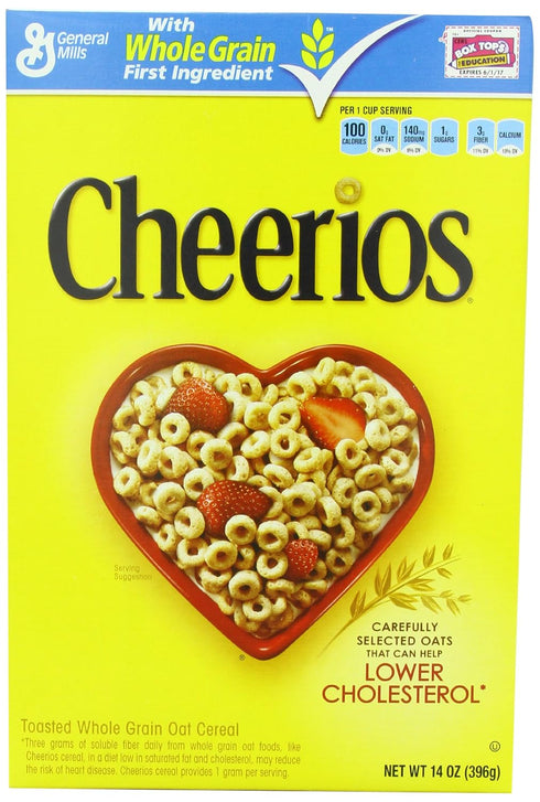 General Mills Cheerios Toasted Whole Grain Oat Cereal 14 oz