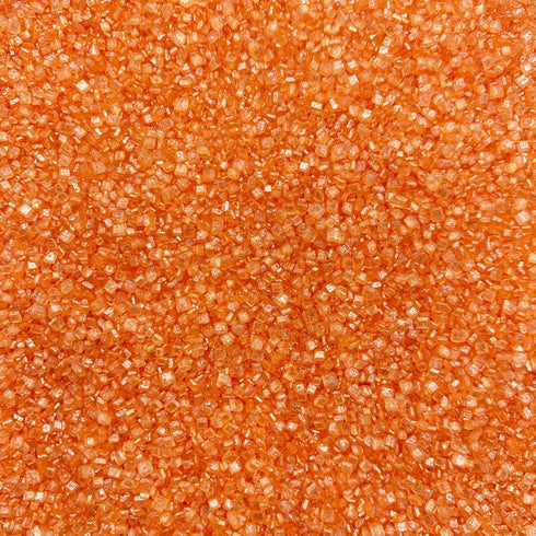 Weraru Edible Orange Sanding Sugar Sprinkles Cupcake Cake Toppers, Celebrations Candy Pearls Shaker