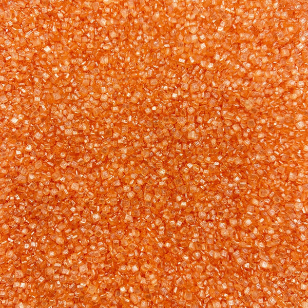 Weraru Edible Orange Sanding Sugar Sprinkles Cupcake Cake Toppers, Celebrations Candy Pearls Shaker
