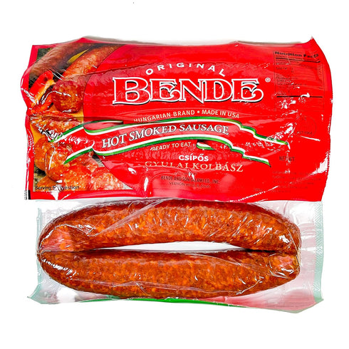 Kolbasz, Pack 2, Set Hungarian-style Karaj and Gyulai Bende Hungarian Brand Smoked Boneless Pork Loin and Smoked