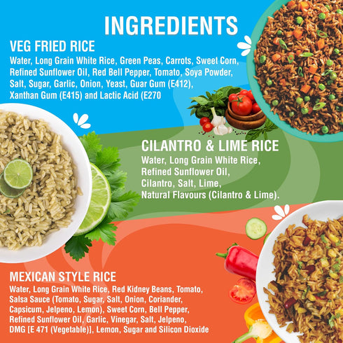 Pack, 1.5 2x 2x 2x 6 Pack 8.8 oz Eat Regal Rice Variety Fully Cooked Ready to Eat Rice, Ready in Minutes, Veg Fried