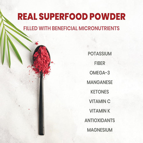 Jungle Powders Passion Fruit Powder Organic Raspberry Powder Bag Bundle, Freeze Dried Passion Fruit Puree Powder