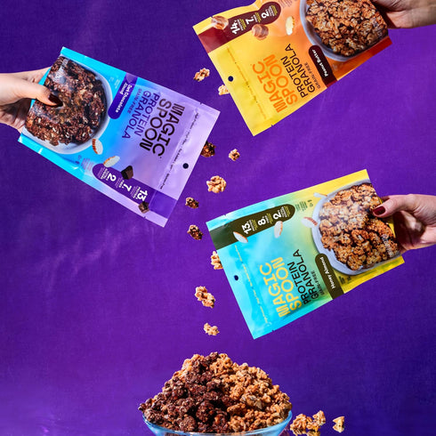 3 Pack, Magic Spoon High Protein Granola Low Sugar - Honey Almond - Low Carb Sugar Free Protein Snacks & Breakfast Food