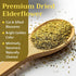 8 oz Dried Elderflower Tea - Natural Elder Flowers Herbs Loose Leaf - Wildcrafted Elder Flower Herb Cut & Sifted Bulk
