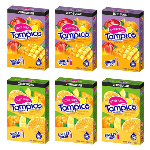 SINGLES TO GO! Tampico Variety, Singles To Go Powdered Drink Mix, 3