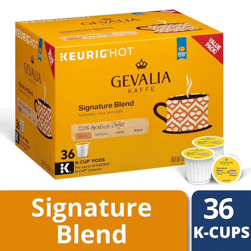 (36 Gevalia Signature Blend Mild Roast K-Cup Coffee Pods Pods)