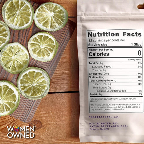 12 SAYSO Dehydrated Limes | Dried Fruit Slices for Cocktail or Mocktail Garnish for Drinks | Premium Quality Citrus |
