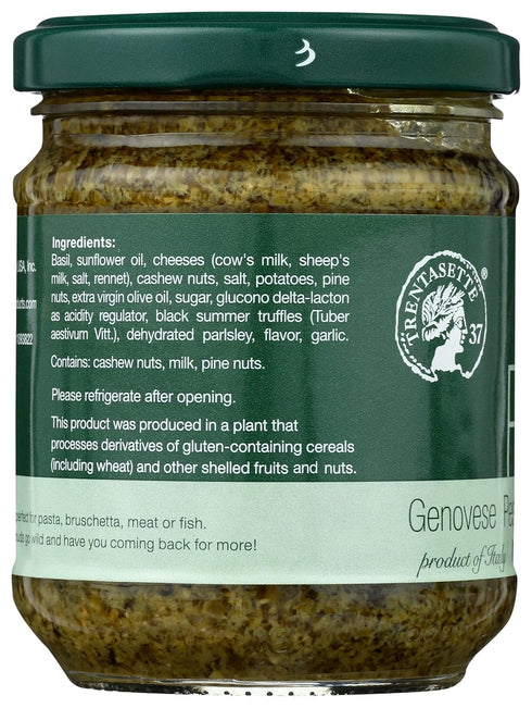 TRENTASETTE 37 Genovese With Truffles Pesto Sauce, 6.3 OZ.
