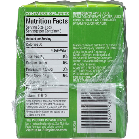 4.23 8 Count (Pack 5) Juicy Juice Apple, Ounce Boxes