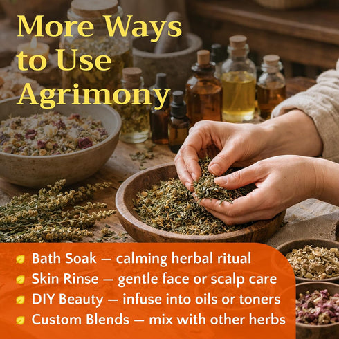 1lb Agrimony Herb Tea - Dried Agrimonia Eupatoria - Cut & Sifted Fresh Herbal Loose Teas