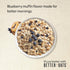 Packets, 15.1 oz (Pack 1) Better Oats Thick & Hearty Instant Oatmeal Blueberry Muffin Flavor with Flax Seeds and Whole