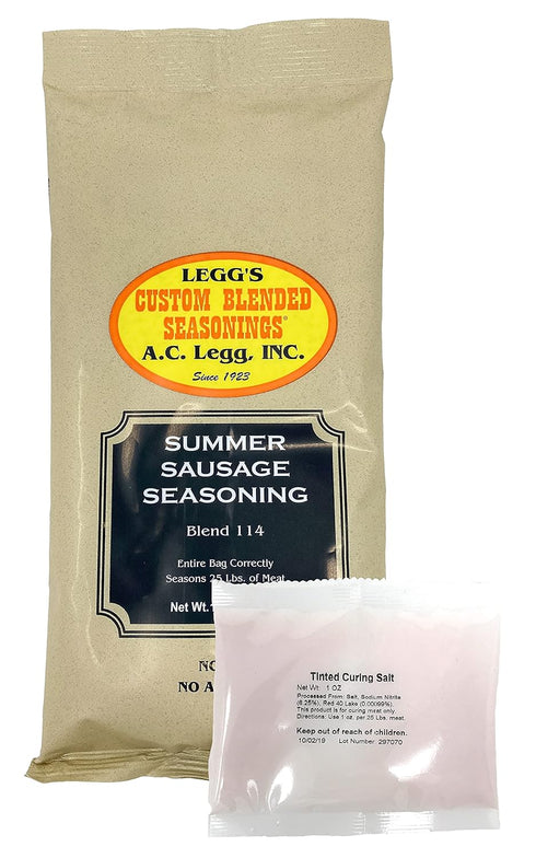 A.C. Legg Blend 114 Summer Sausage Seasoning, 18 Ounce - with Cure