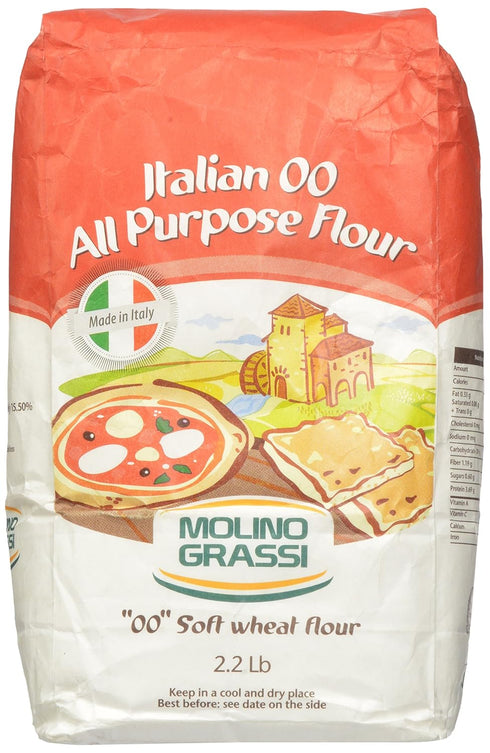 Molino Grassi Italian 00 All Purpose Flour by (2.2 pound)