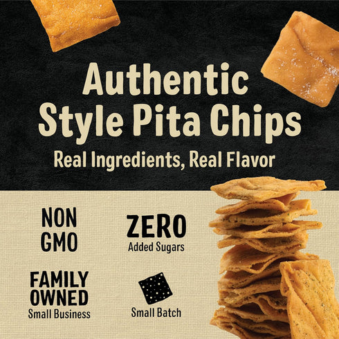 Pack 180g (Pack 6) 100% Cedar Valley Pita Chips Variety | of | Seed Oil Free, Cooked in Coconut Oil | Crisp, Golden