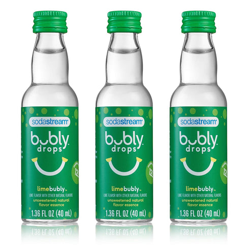 SodaStream bubly Drops, Lime, 1.36oz (Pack of 3)