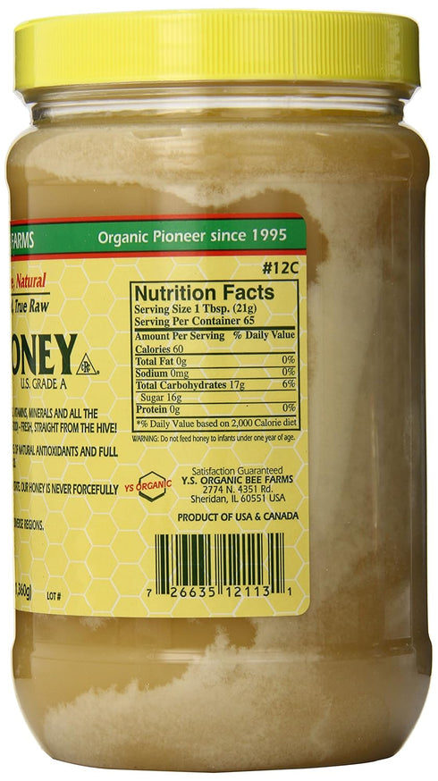 YS Eco Bee Farms 3lbs RAW HONEY - Raw, Unfiltered, Unpasteurized - Kosher