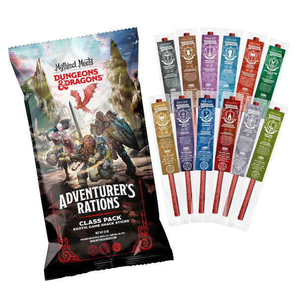 Mythical Meats Beef Jerky Snack Packs Dungeons and Dragons gifts for Men