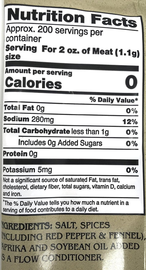 A.C. Legg's Hot Italian Sausage Seasoning, 2 Packs, 8 Ounce Each