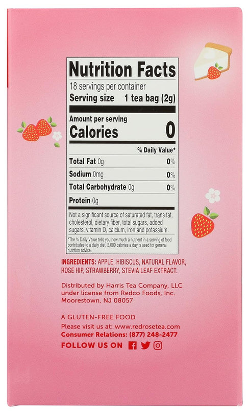 Red Rose Tea Strawberry Shortcake - 18 ct