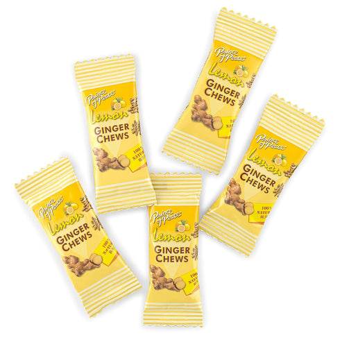 4 oz. Prince Of Peace Ginger Chews With Lemon, Candied Ginger Lemon Candy Lemon Ginger Chews Natural Candy Ginger Candy