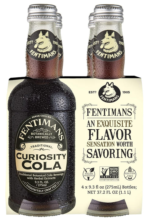 Fentimans Sparkling Curiosity Cola - Healthy Soda, All Natural Craft Soda Pop,