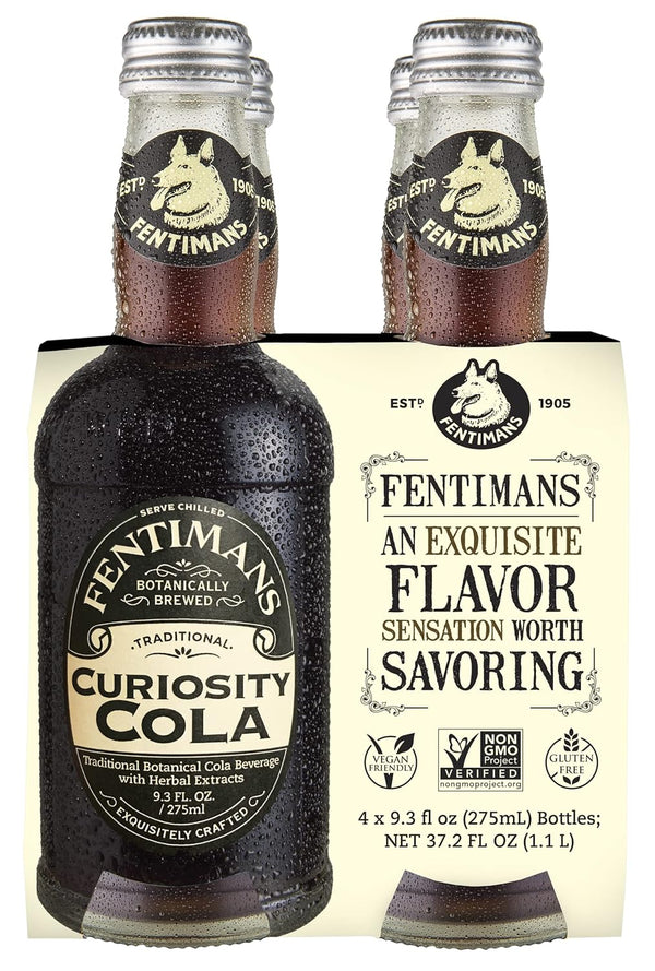 Fentimans Sparkling Curiosity Cola - Healthy Soda, All Natural Craft Soda Pop,