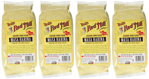 24 Pack 4 Bob's Red Mill Flour Corn Masa Harina, Ounce