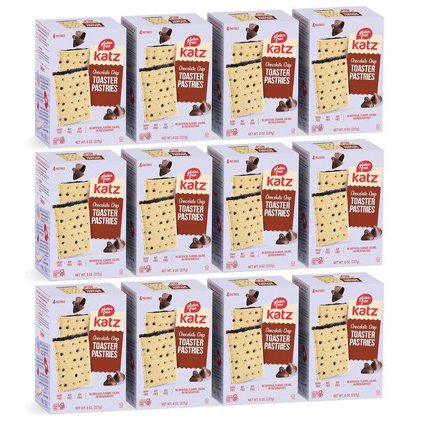 Katz Gluten Free Chocolate Chip Toaster Pastries. Breakfast Foods Snacks. Free of