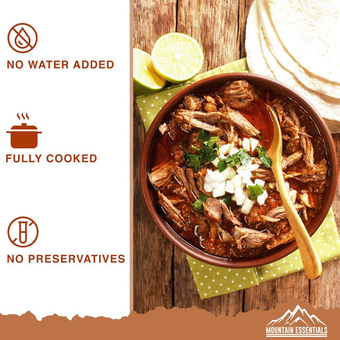 MOUNTAIN ESSENTIALS All Natural Fully Cooked Canned Beef, 28 Oz, Gluten Free, Emergency Food Pack of 1