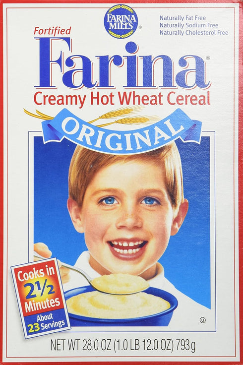 Farina Mills Fortified Farina Creamy Hot Wheat Cereal 28 oz (packaging may