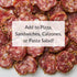 7 oz (3 Pack) DeLallo Italian Herb Dry Sausage, Handrubbed with Garlic and Spices, Air Cured, Gourmet Meat