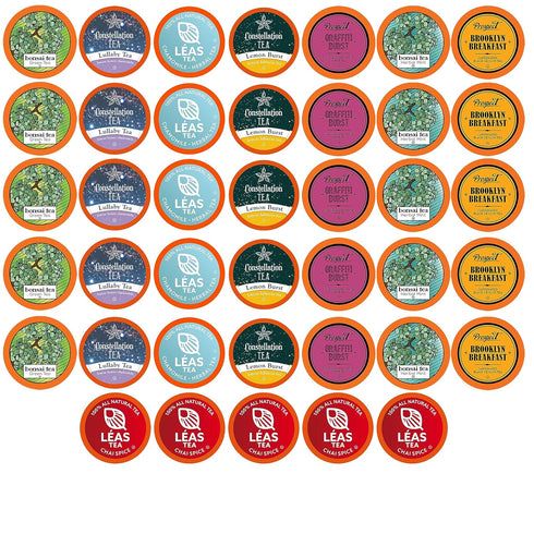 Two Rivers Coffee Tea Pods Compatible with K Cup Brewers Including 2.0