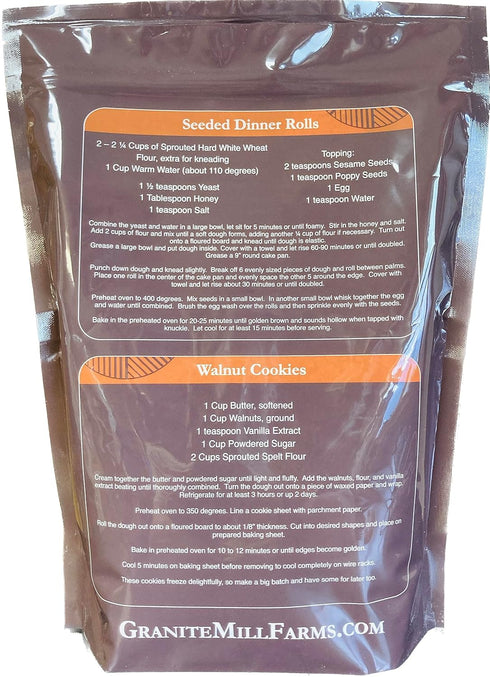 Granite Mill Farms 5 lb Stone Ground Sprouted Organic Rye Flour