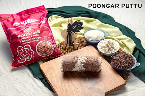 (4Lbs) 12+ Rigel Spices | Poongar Red Rice | Ladies special | GLUTEN FREE | AGED MONTHS | Ancient grain from India