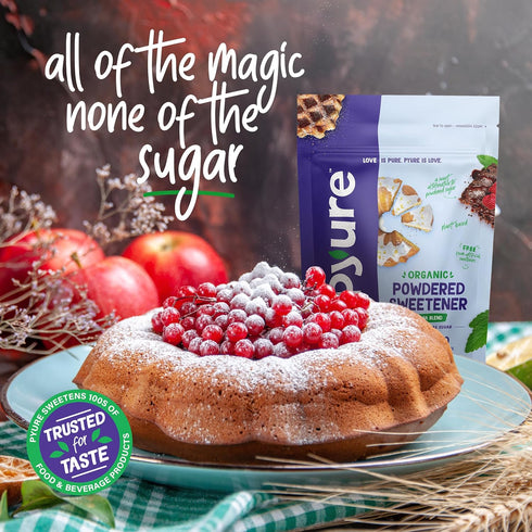 12 oz Pyure Organic Powdered Sweetener | Sugar-Free Confectioners Sugar Substitute for Baking | Keto, Gluten-Free, Zero