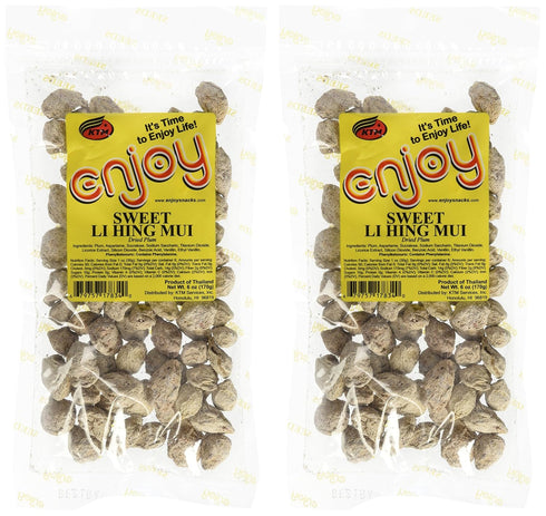 Hawaii Snacks 2 Bags Sweet Li Hing Mui Preserved Dried Plums 12 Ounces