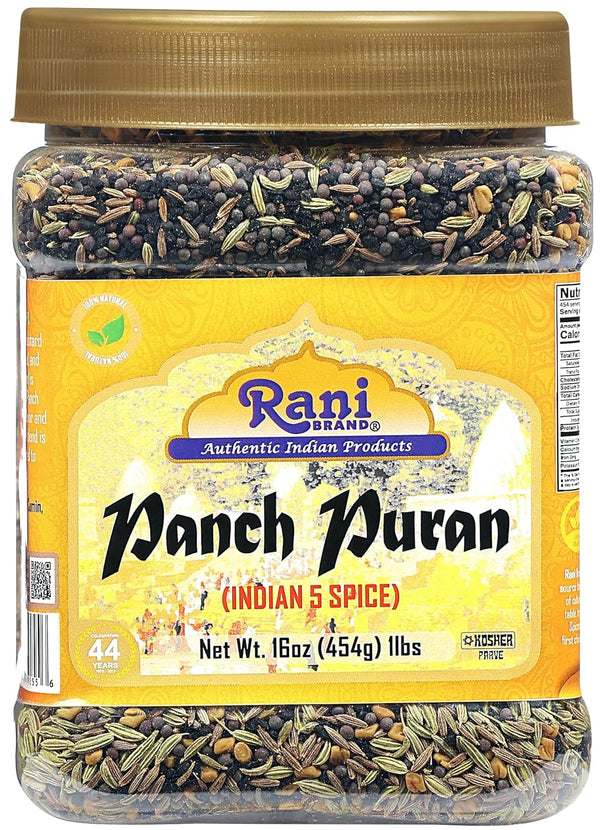 Rani Panch Puran (5 Spice) 16oz (1lb) 454g PET Jar ~ All