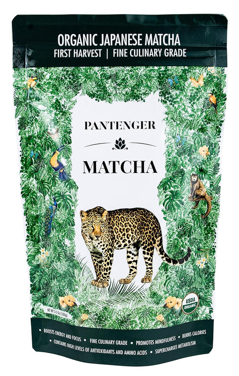 Organic Matcha Green Tea Powder, 3.5 OZ - 80 Servings, Latte & Smoothie Grade, Japanese First Harvest