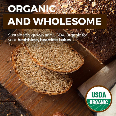 (3 lb) KAMUT Flour Whole Wheat Flour, Great for Whole Grain Bread and Baking, All-Natural, USDA Organic, OU Kosher