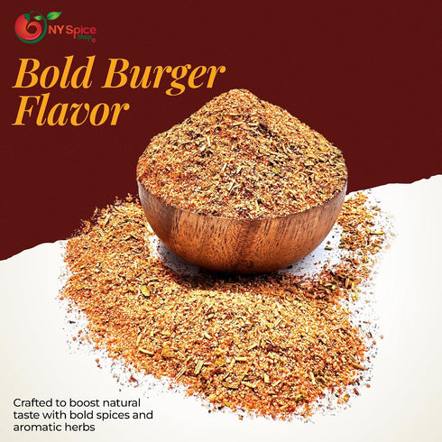 1 NY Spice Shop Burger Blast Seasoning - Pound Bold Spice Blend for Burgers Fries Grilled Meats & More - All-Purpose