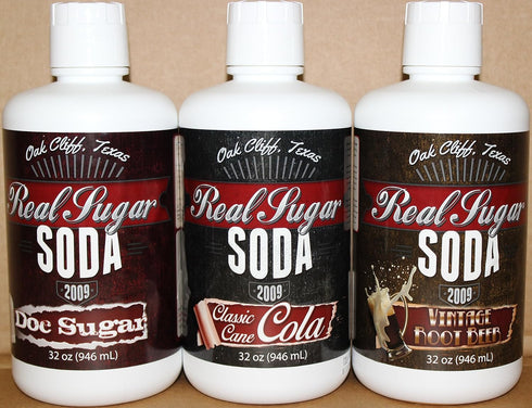 Real Sugar Soda 4 Pack Real Sugar Dr Doctor Syrup - Small-Batch Craft Soda from Oak Cliff Beverage Works
