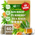 FreshDrinkUS, Premium 60 Soursop Turmeric Tea Bags, 100% Natural, Blend of Soursop