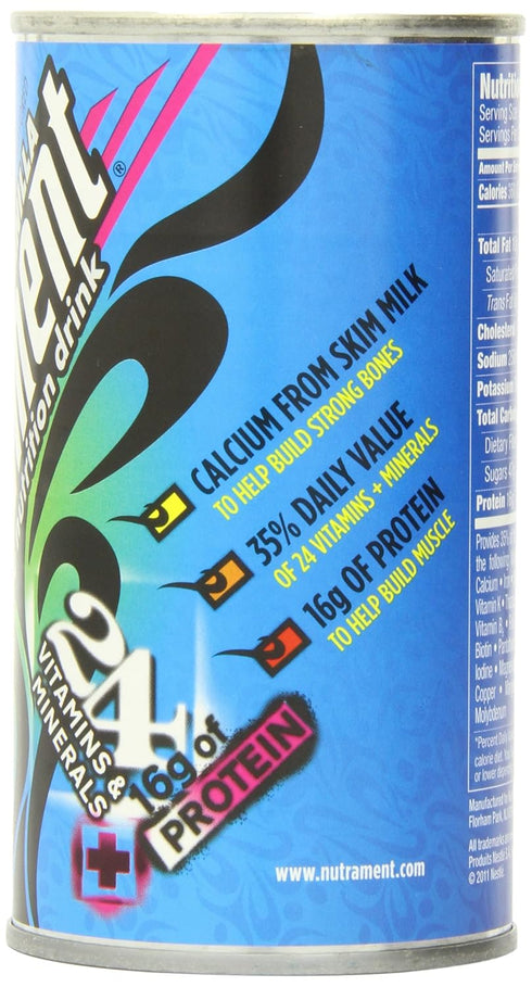 Nestle 12 (Pack 12) Nutrament Energy and Fitness Drink, Vanilla, Ounce Cans