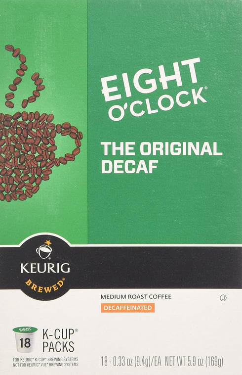 Eight O'Clock Coffee Original Decaf Coffee, 18 ct